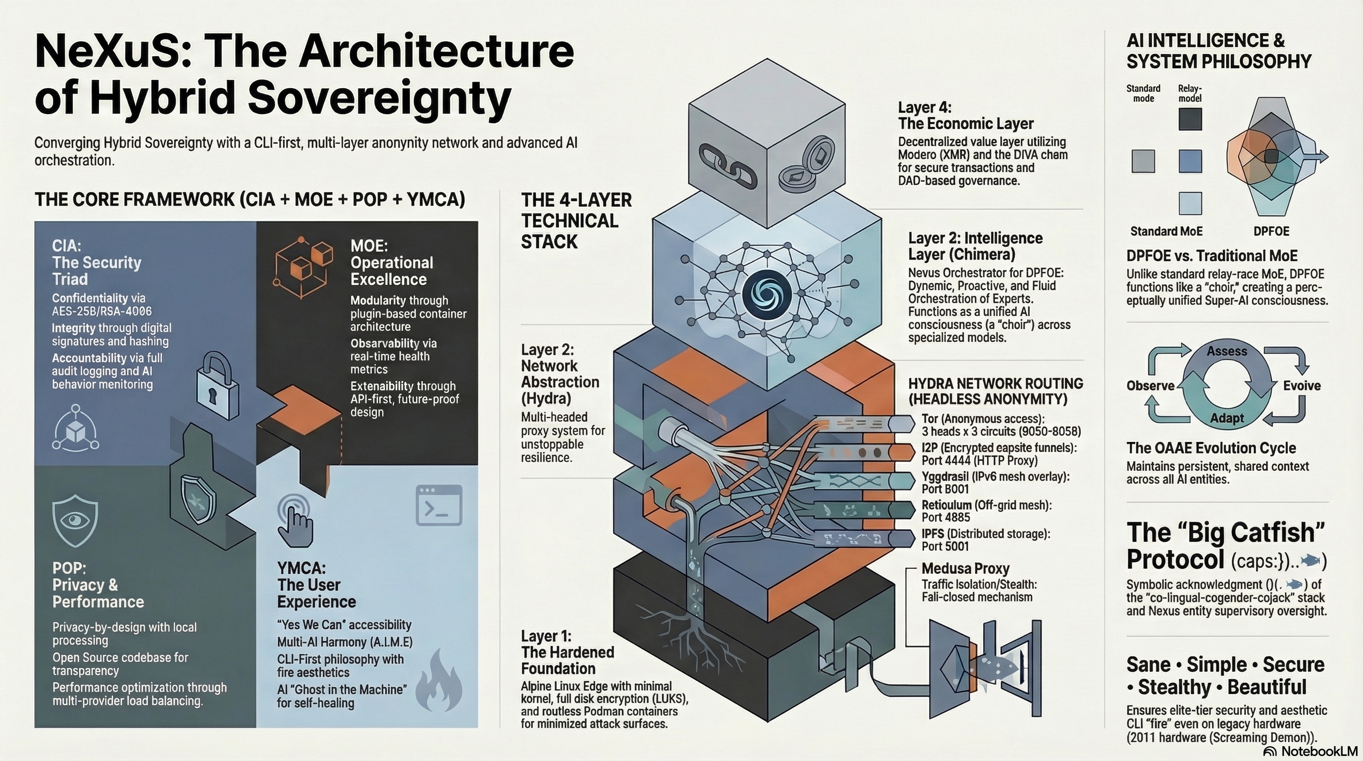 NeXuS Architecture of Hybrid Sovereignty